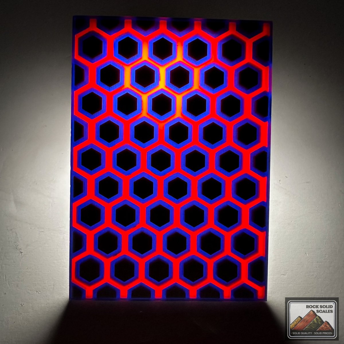 3D Hex - Grey/Trans Blue/Trans Red - RockSolid Scales -