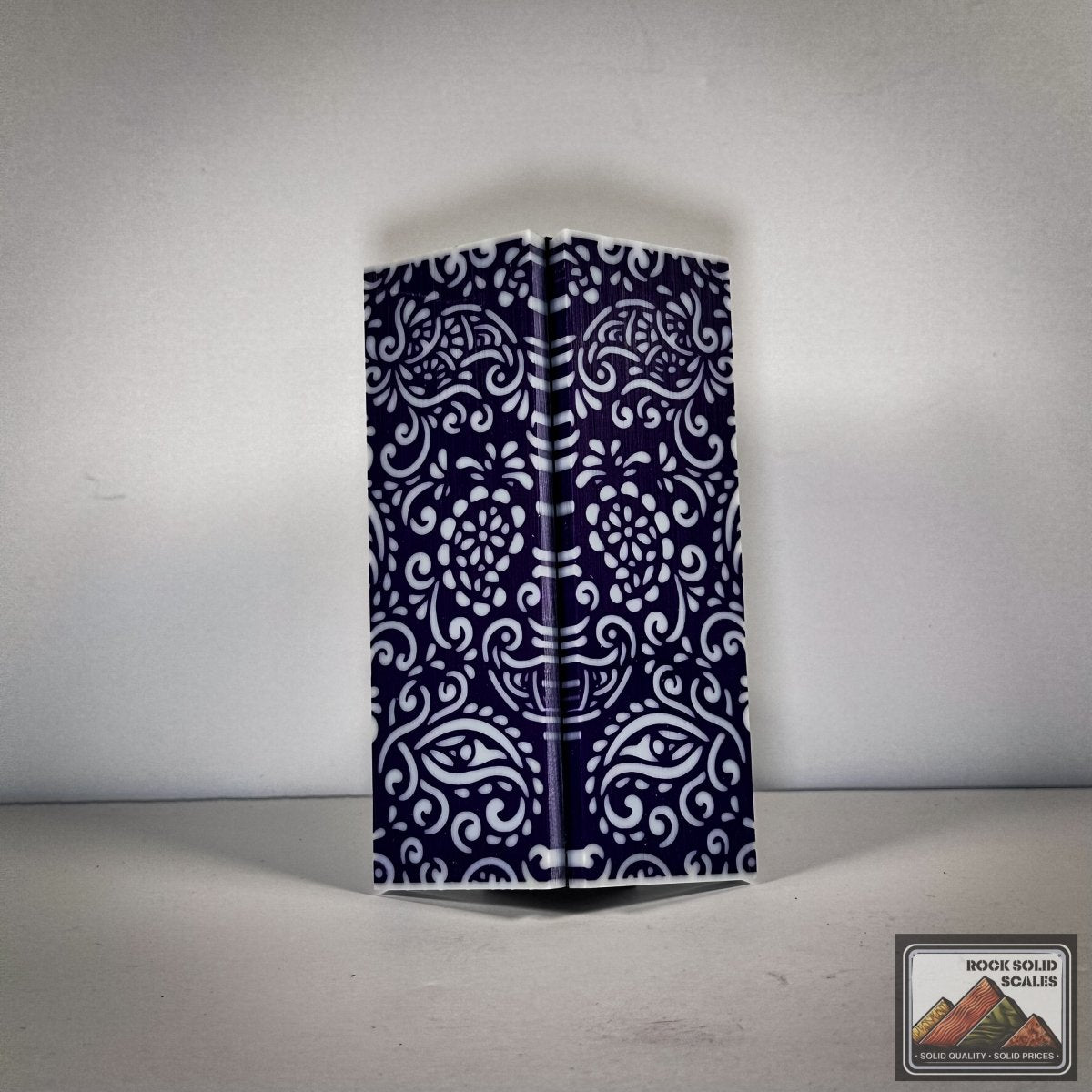 3D Paisley - Purple and White - Cut B - RockSolid Scales -