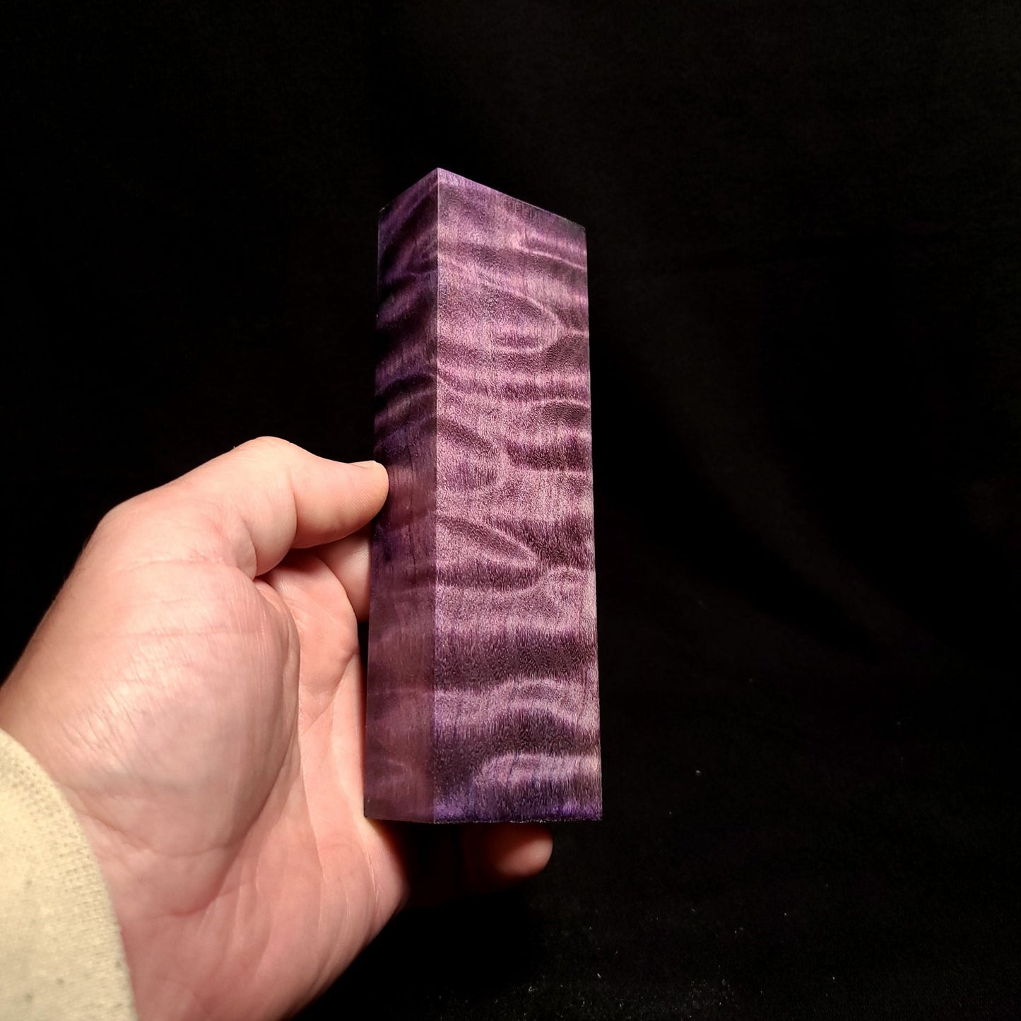 #803 - Purple Quilted Maple - K&G Stabilized - RockSolid Scales -