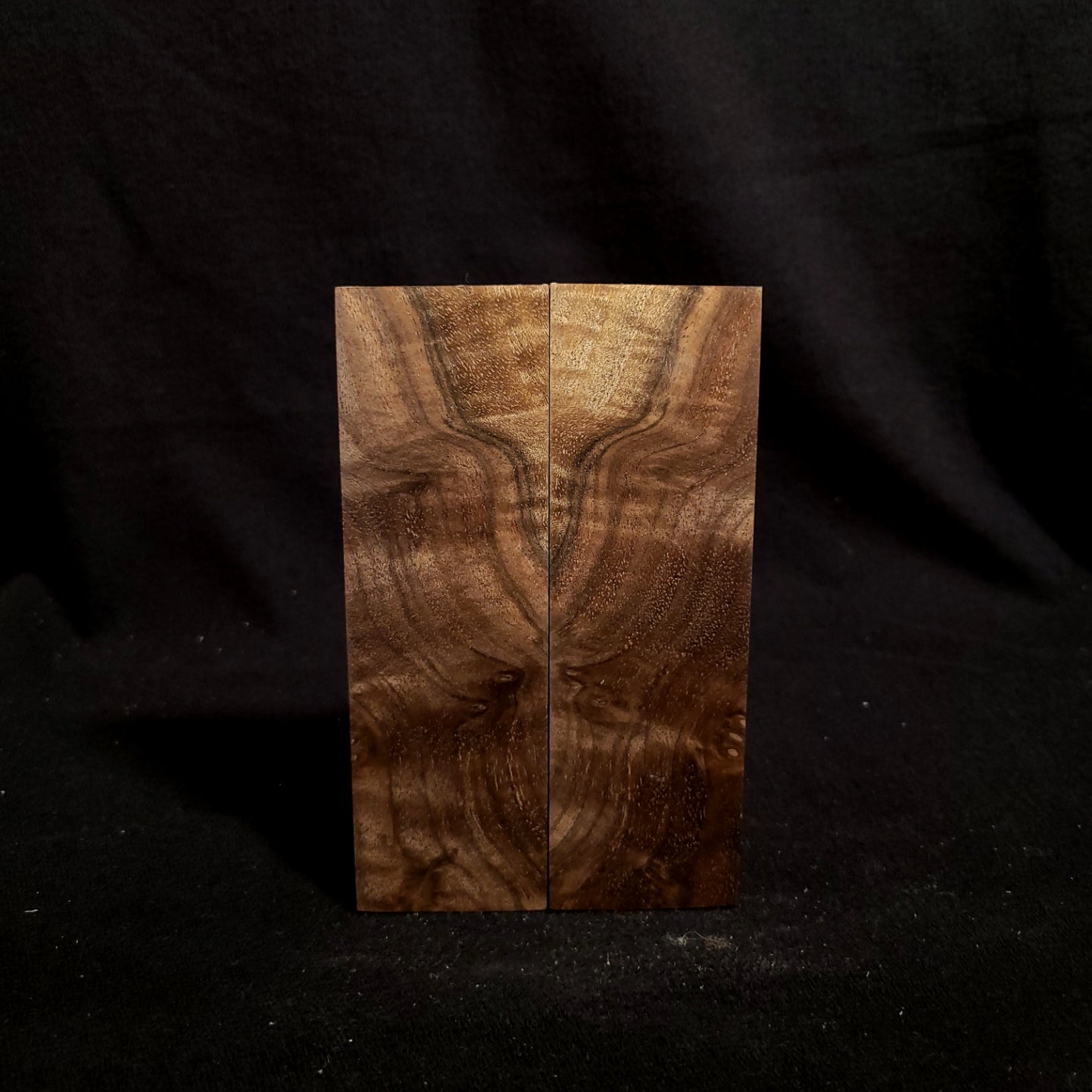 #887 - Curly Claro Walnut Burl - K&G Stabilized - RockSolid Scales -