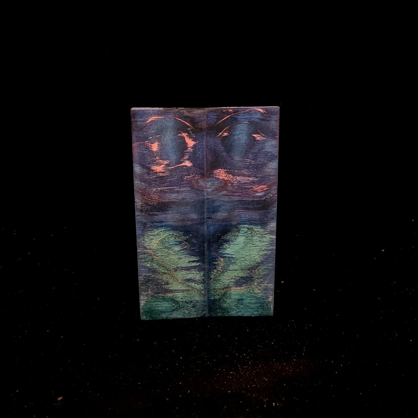 #924 Triple Dye Angelstep Quilted Maple - Tru-Blu, Teal, Pink *Bargain Bin* - RockSolid Scales -