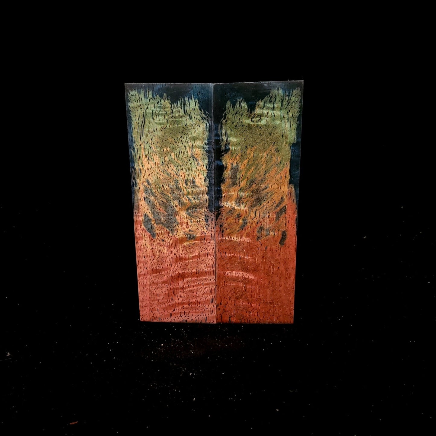 #936 Quadruple Dyed Curly Mango - Red, Yellow, Lime, Tru-Blu - RockSolid Scales -