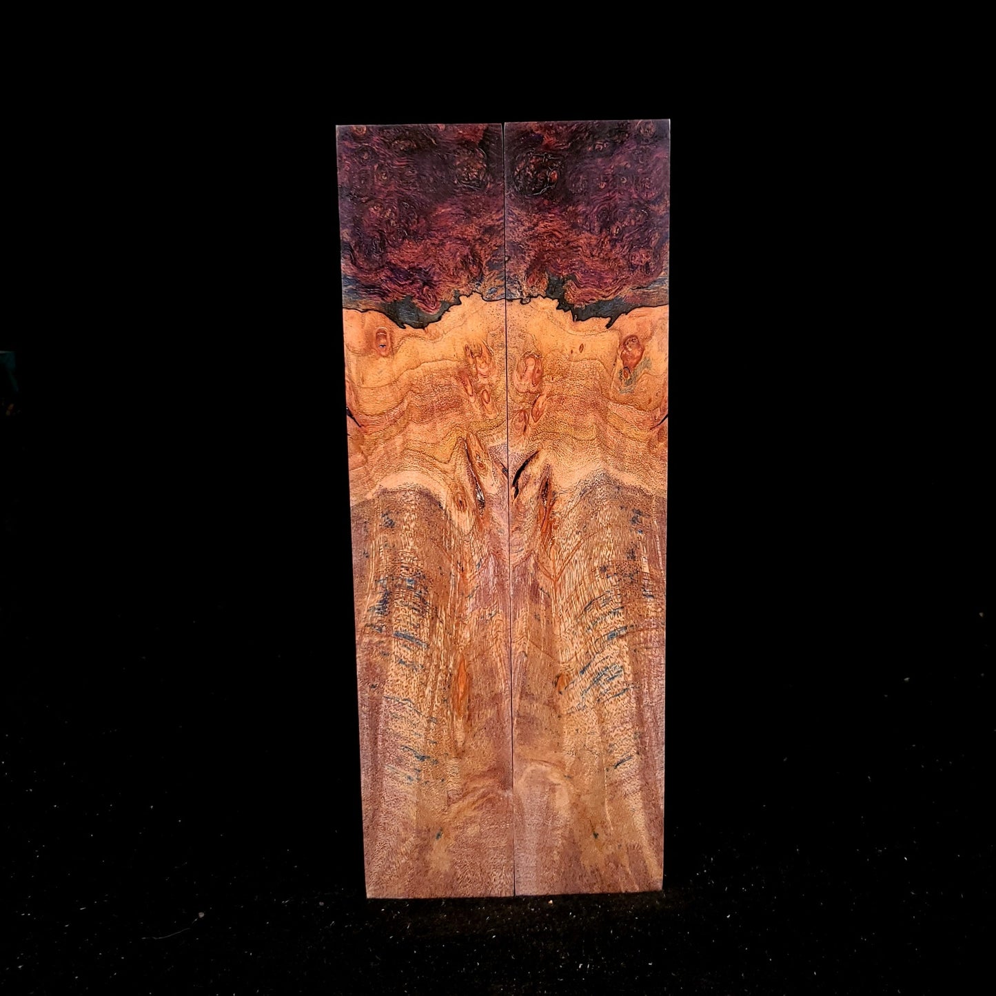 #968 Curly Spalted Maple - Multi-Dye and Natural - RockSolid Scales -
