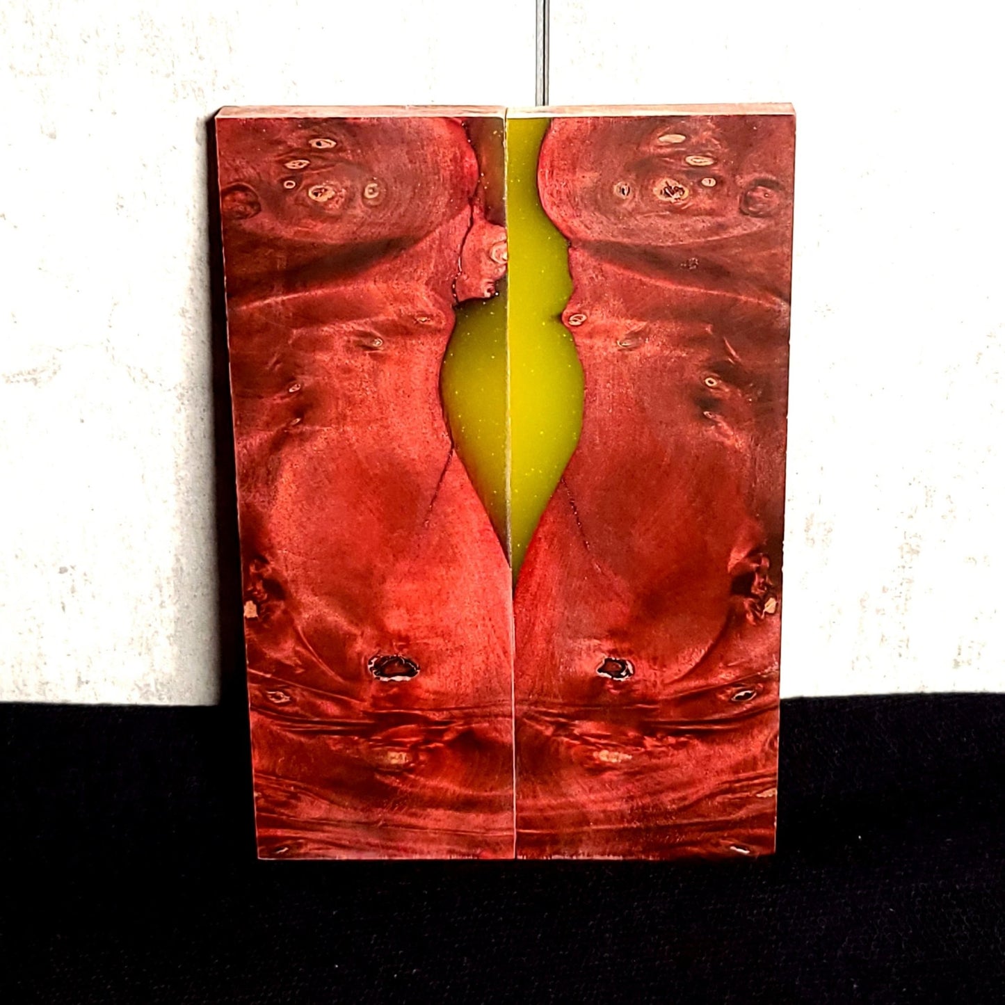 #HS7 Buckeye Burl and Thermochromic Resin Hybrid Scales - RockSolid Scales -