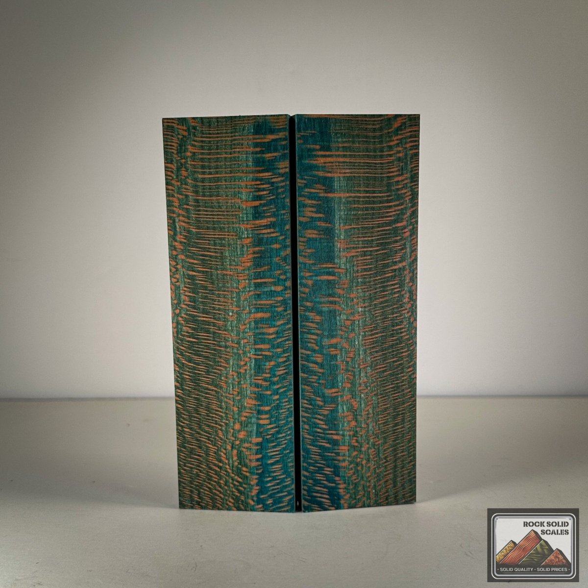 Key Blue Quartersawn Sycamore - RockSolid Scales -