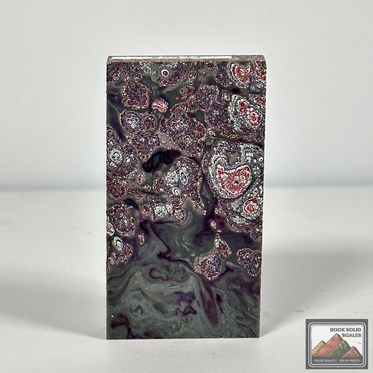 Purple and Grey Resin Cast Fordite - RockSolid Scales -