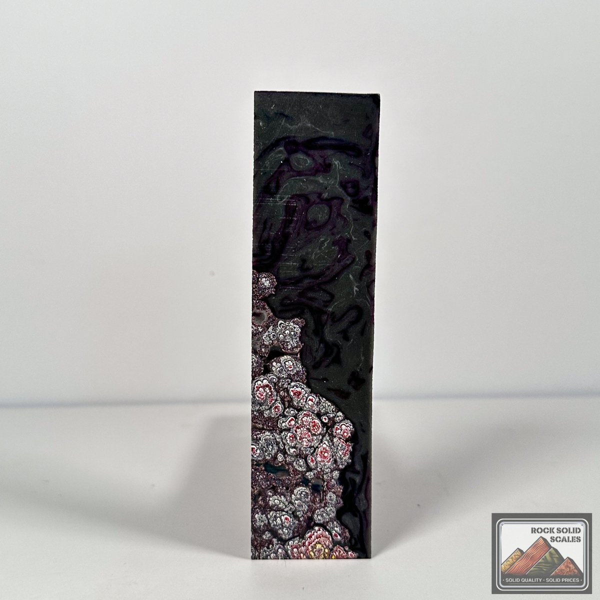 Purple and Grey Resin Cast Fordite - RockSolid Scales -