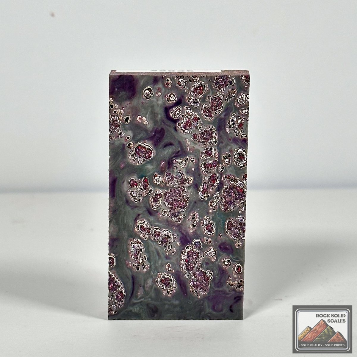 Purple and Grey Resin Cast Fordite - RockSolid Scales -