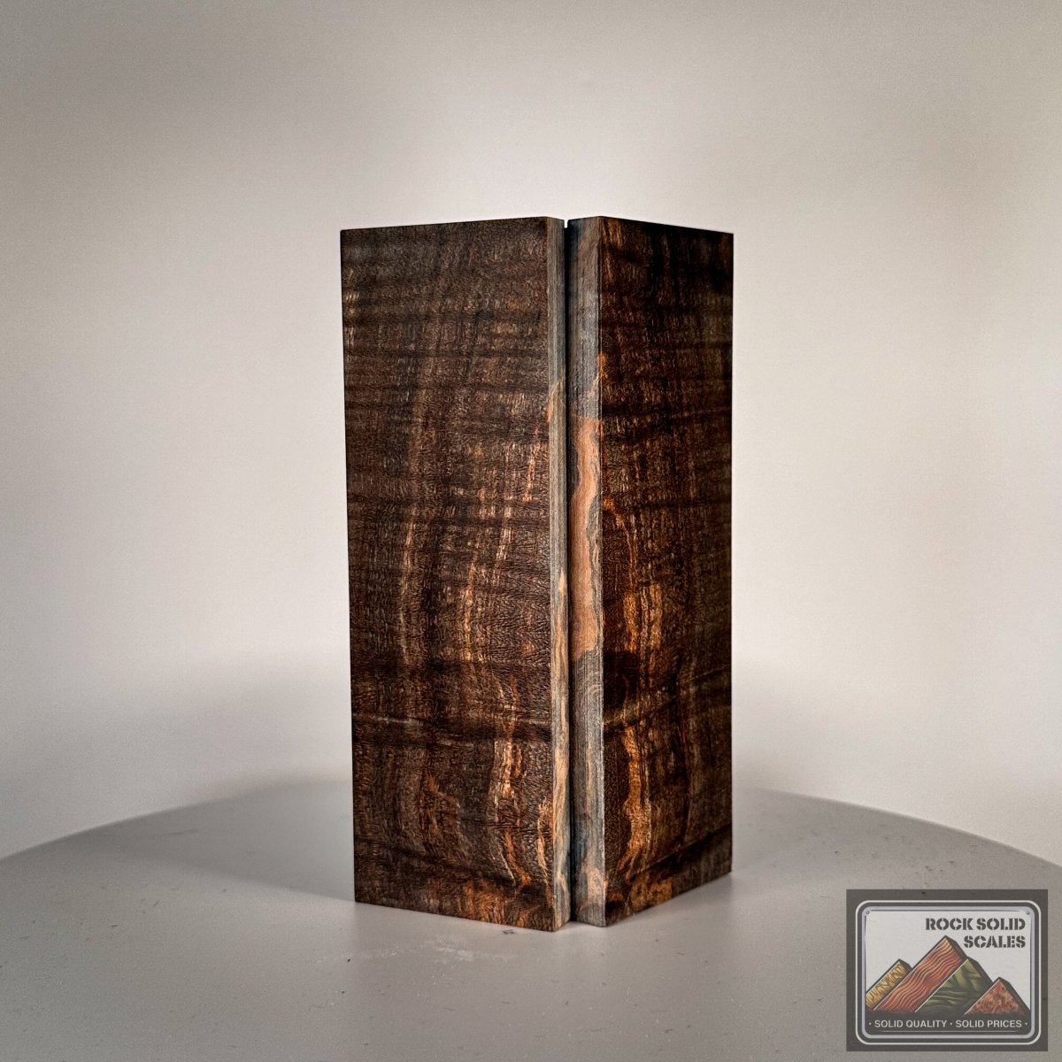 Steel Blue Curly Maple - RockSolid Scales -
