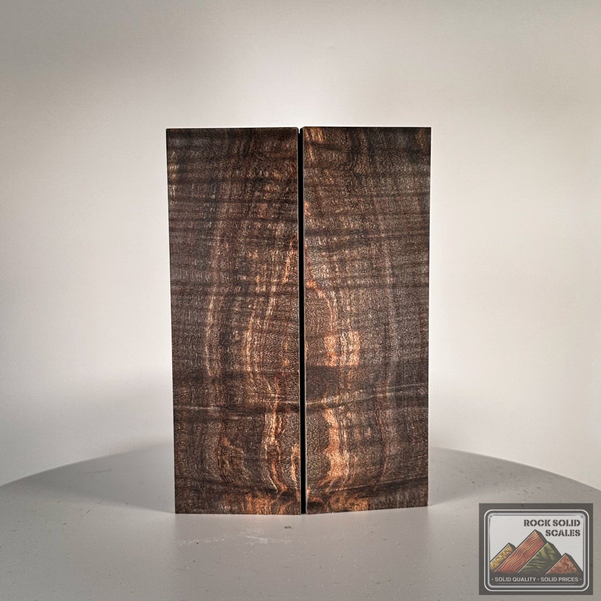 Steel Blue Curly Maple - RockSolid Scales -