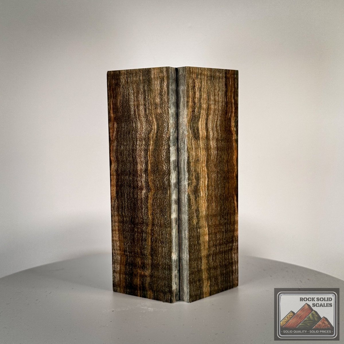 Teal Curly Spalted Maple - RockSolid Scales -
