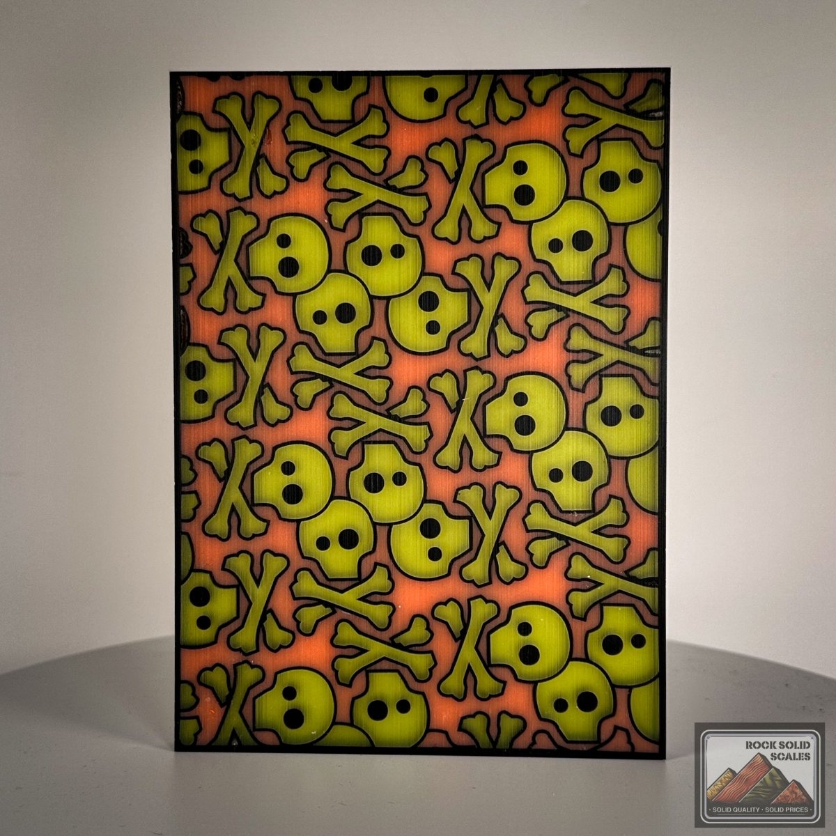 Translucent Green and Orange Skully™ - RockSolid Scales -