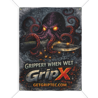 GripX Creature Banner 36"x48" - Kraken