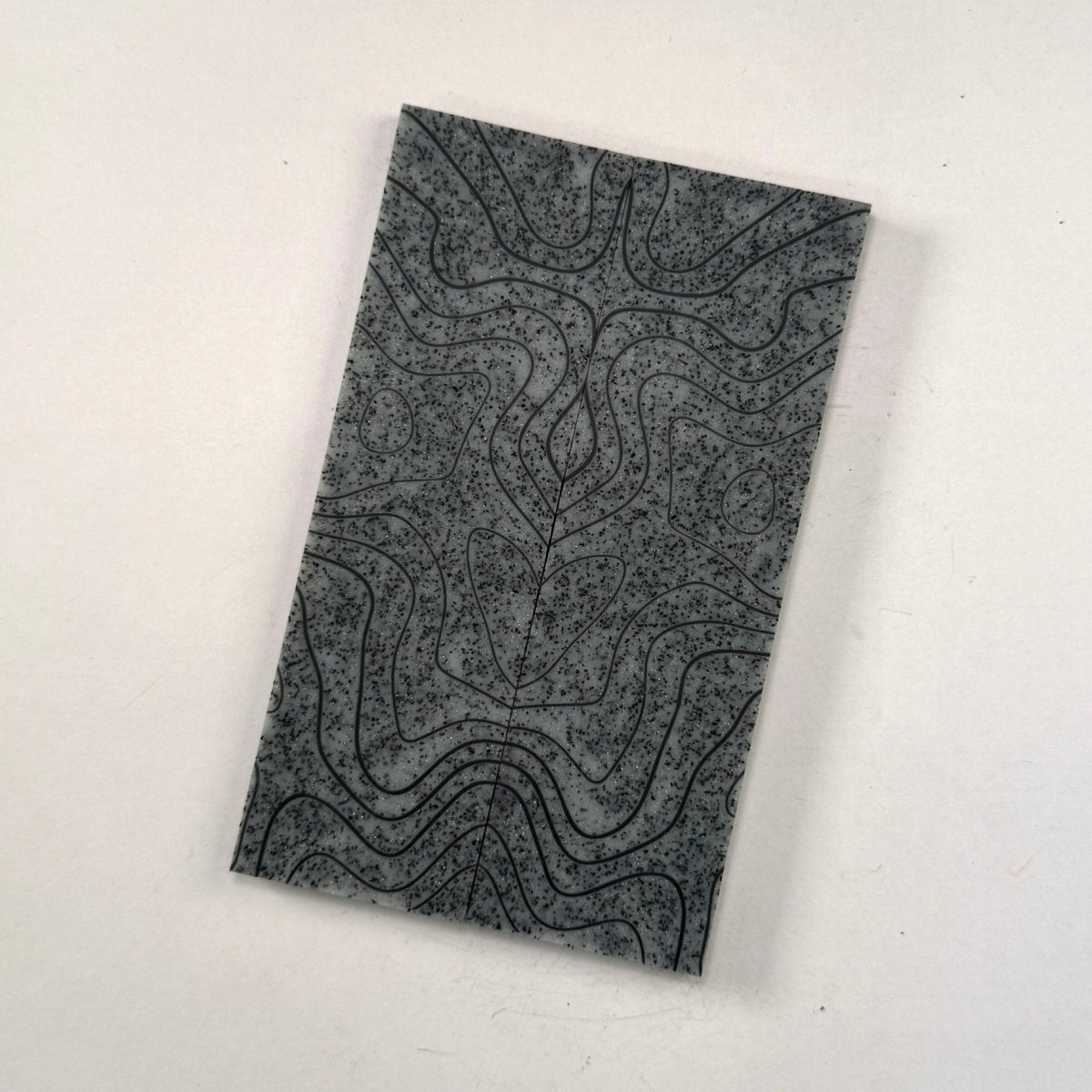 3D GripX™ Scales - Topo - Grip-Tec™ Composites - Silver Metallic