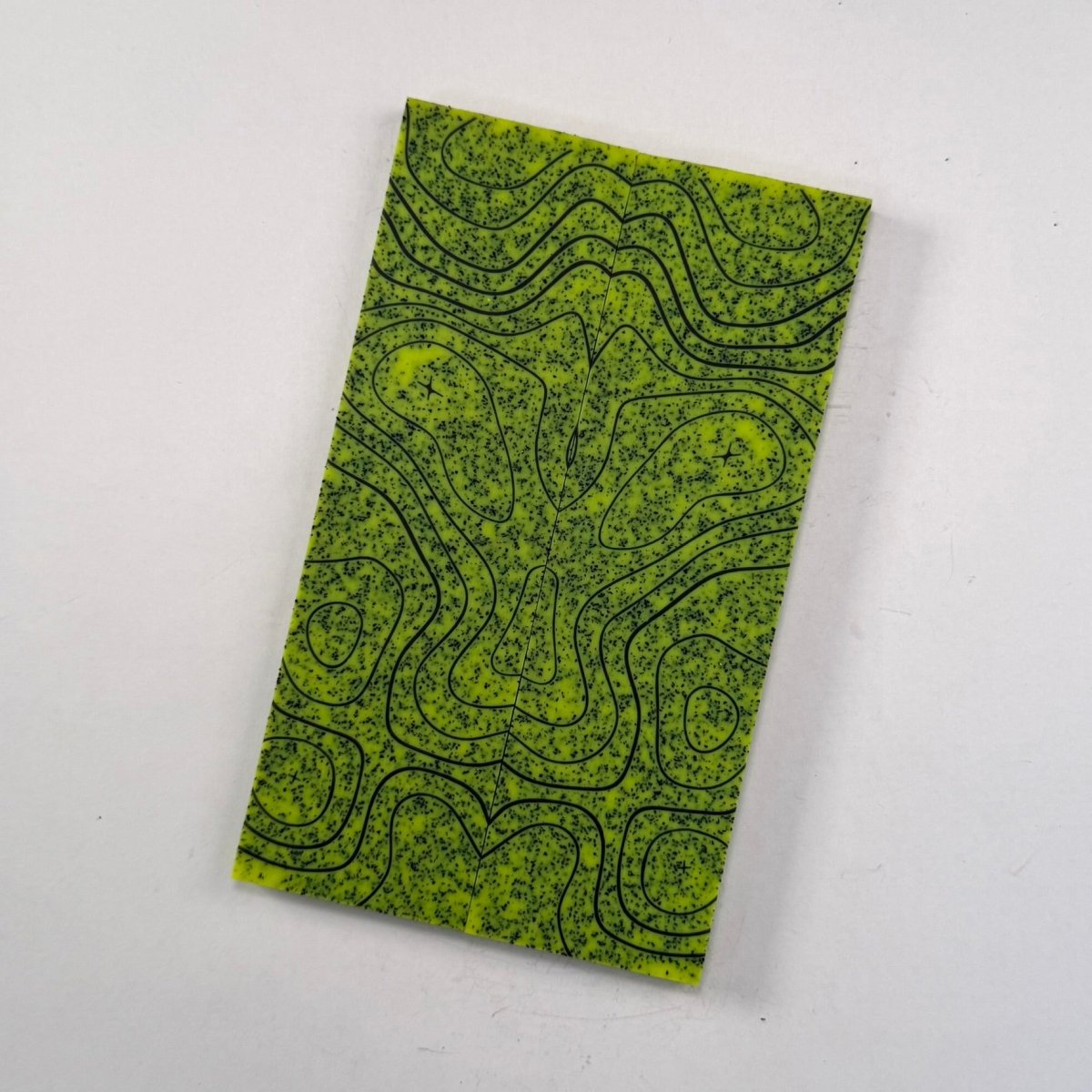 3D GripX™ Scales - Topo - Grip-Tec™ Composites - Fluorescent Yellow