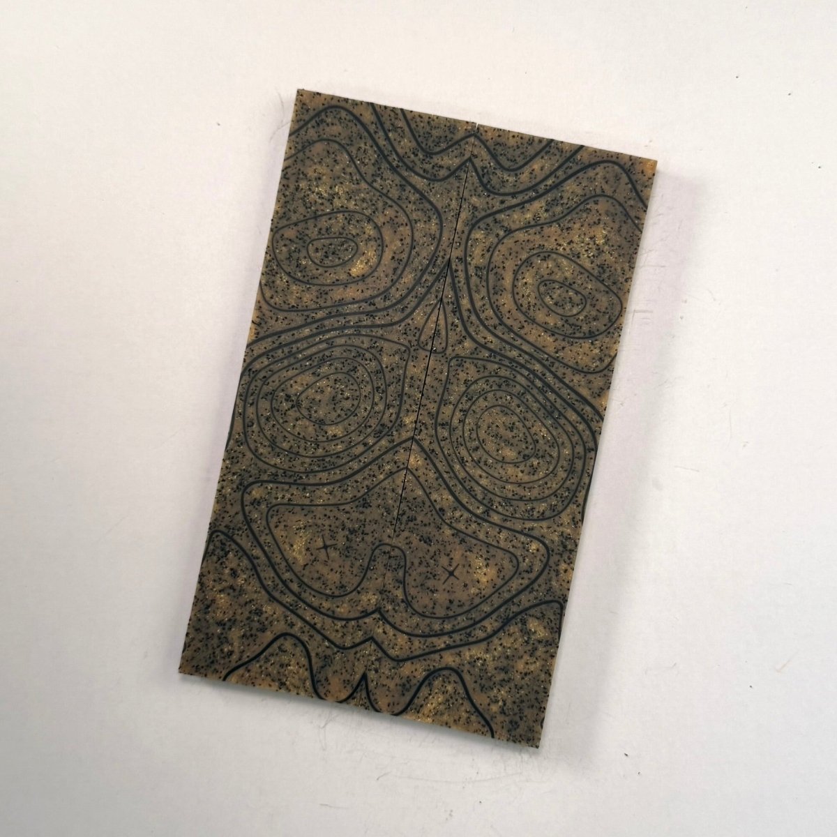 3D GripX™ Scales - Topo - Grip-Tec™ Composites - Brass