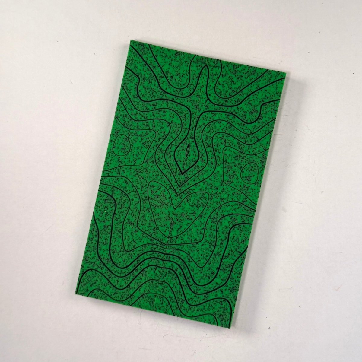 3D GripX™ Scales - Topo - Grip-Tec™ Composites - Fluorescent Green