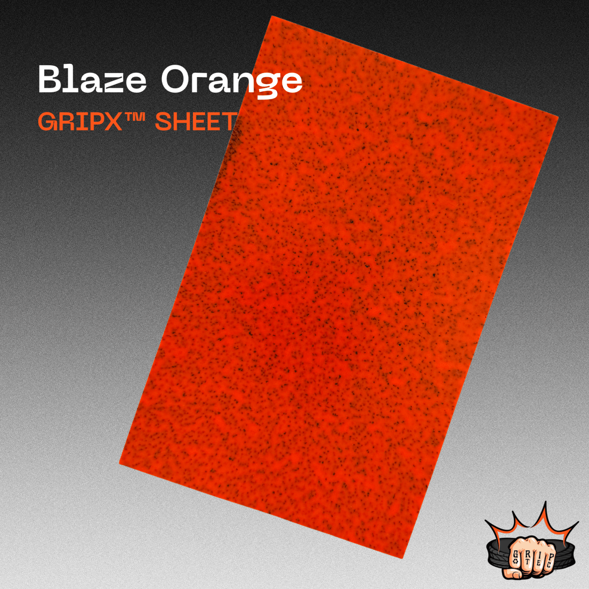 Blaze Orange GripX - Grip-Tec™ Composites - Sheet (17-1/2"x12")