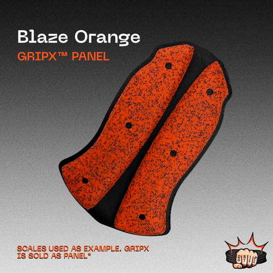 Blaze Orange GripX - Grip-Tec™ Composites - Panel (5-1/2"x3-1/2")