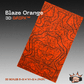 Blaze Orange GripX - Grip-Tec™ Composites - 3D Scales (Pair 5-3/4"x1-3/4"x5/16")