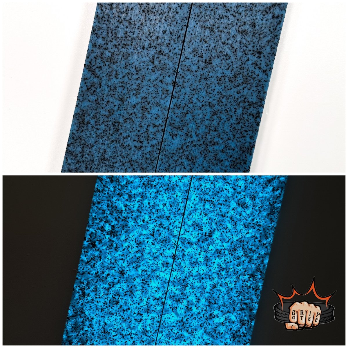 Blue Glow Grip - Tec™ Scales - RockSolid Scales - 1/4" Scales (5 - 1/2"x1 - 3/4" min)