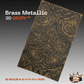 Brass Metallic GripX - Grip-Tec™ Composites - 3D Scales (Pair 5-3/4"x1-3/4"x5/16")