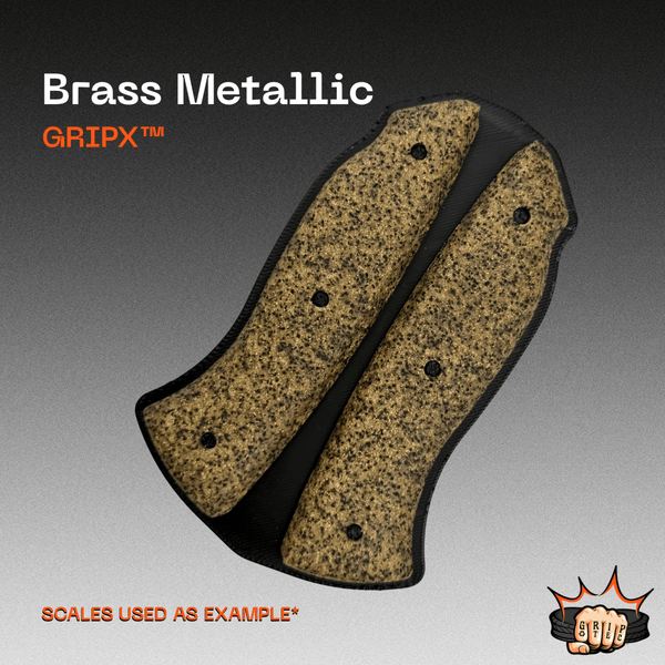 Brass Metallic GripX - Grip-Tec™ Composites - Panel (5-1/2"x3-1/2")