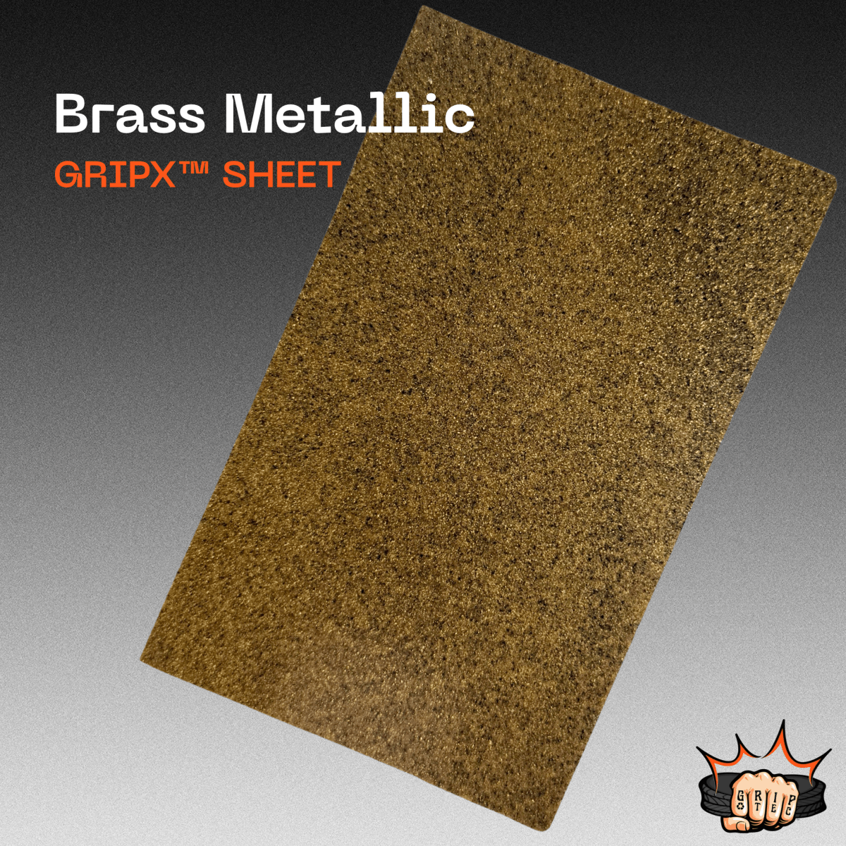 Brass Metallic GripX - Grip-Tec™ Composites - Sheet (17-1/2"x12")