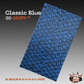 Classic Blue GripX - Grip-Tec™ Composites - 3D Scales (Pair 5-3/4"x1-3/4"x5/16")