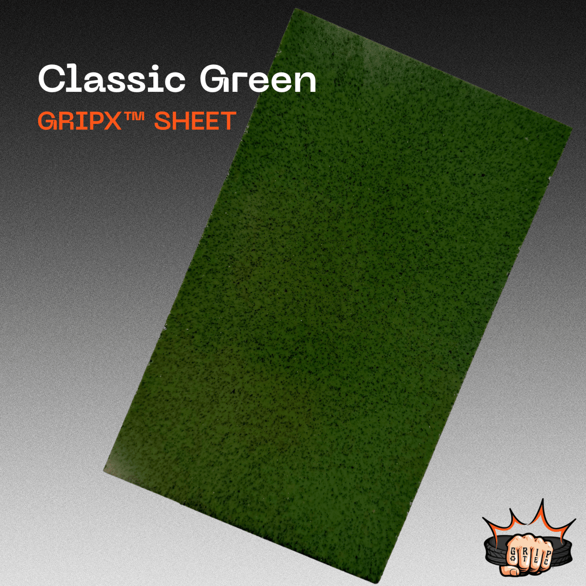 Classic Green GripX - Grip-Tec™ Composites - 3D Scales (Pair 5-3/4"x1-3/4"x5/16")