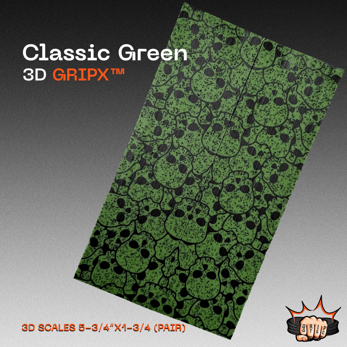 Classic Green GripX - Grip-Tec™ Composites - Panel (5-1/2"x3-1/2")