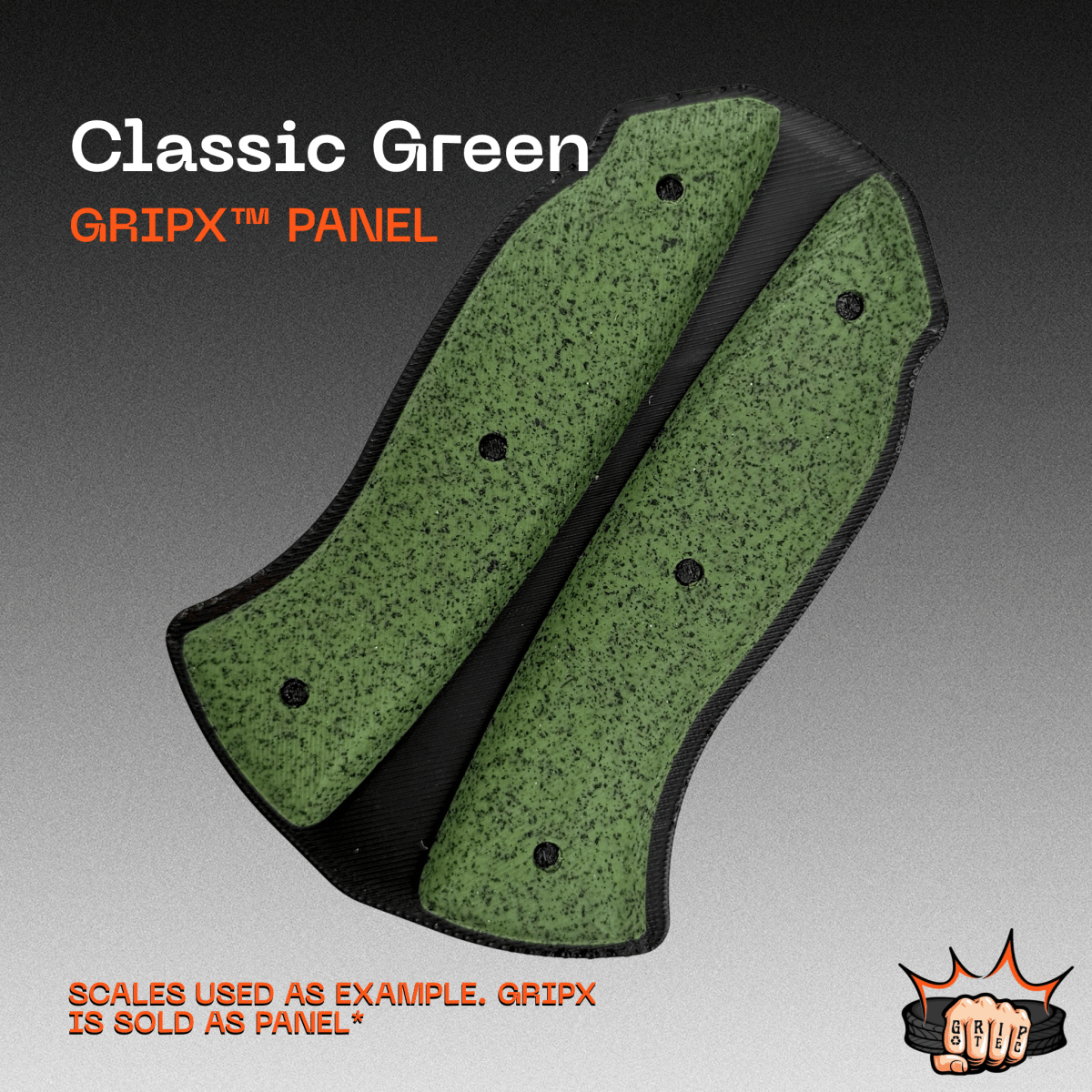 Classic Green GripX - Grip-Tec™ Composites - Panel (5-1/2"x3-1/2")