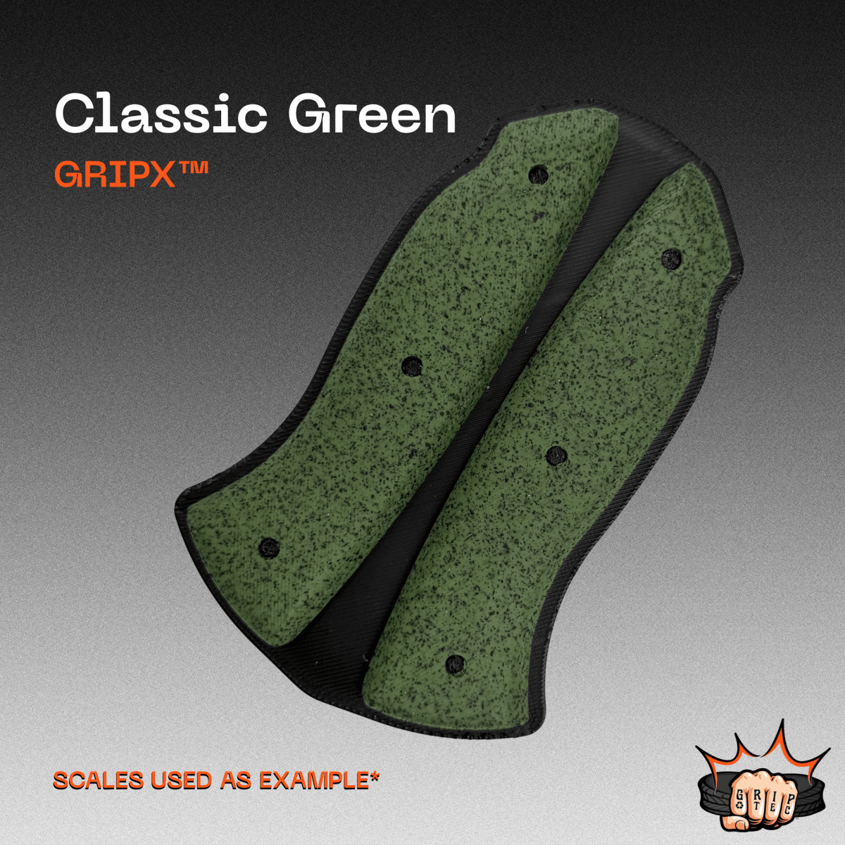 Classic Green GripX - Grip-Tec™ Composites - Panel (5-1/2"x3-1/2")