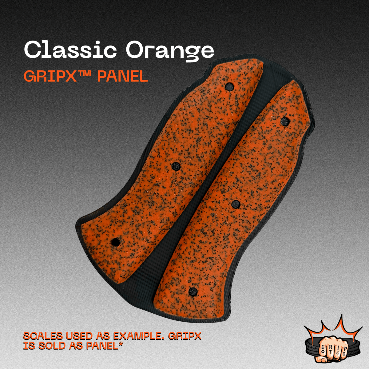 Classic Orange GripX - Grip-Tec™ Composites - Panel (5-1/2"x3-1/2")