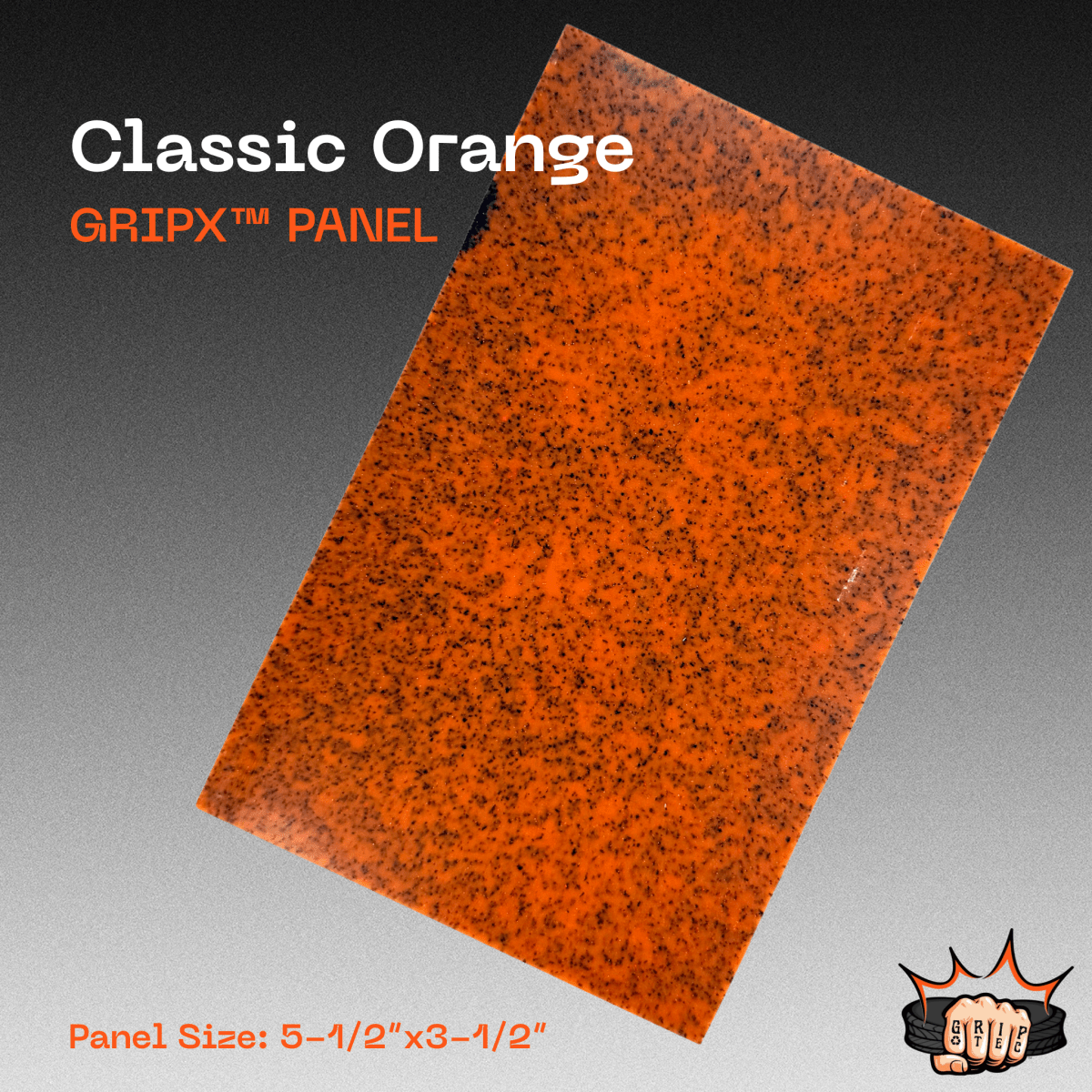 Classic Orange GripX - Grip-Tec™ Composites - Panel (5-1/2"x3-1/2")