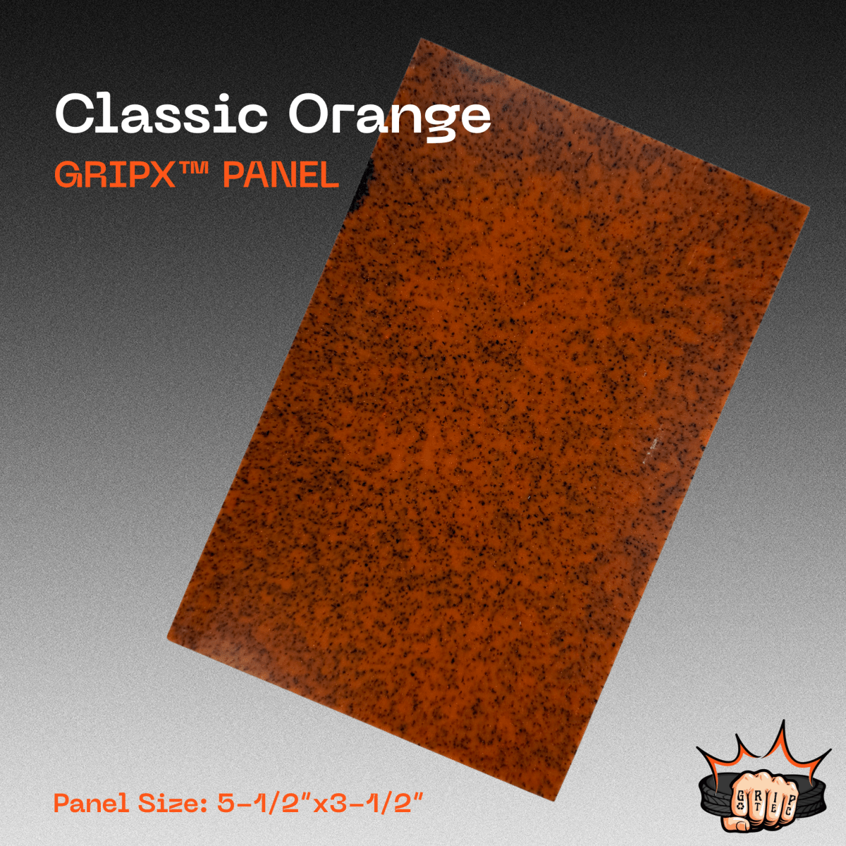 Classic Orange GripX - Grip-Tec™ Composites - Panel (5-1/2"x3-1/2")