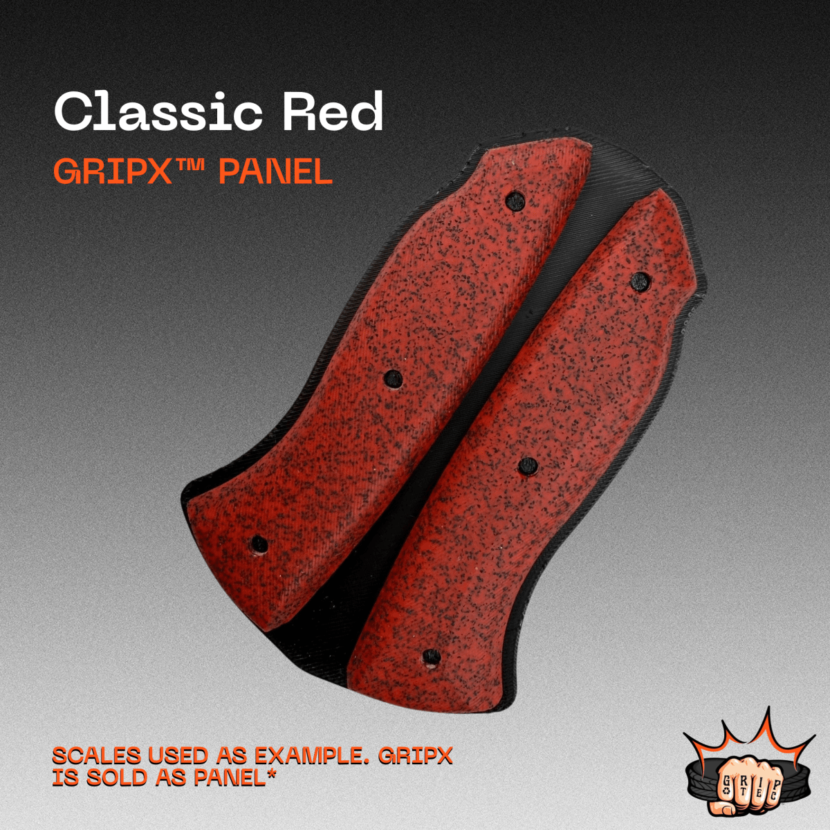 Classic Red GripX - Grip-Tec™ Composites - Panel (5-1/2"x3-1/2")