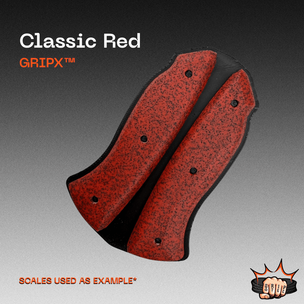 Classic Red GripX - Grip-Tec™ Composites - Panel (5-1/2"x3-1/2")