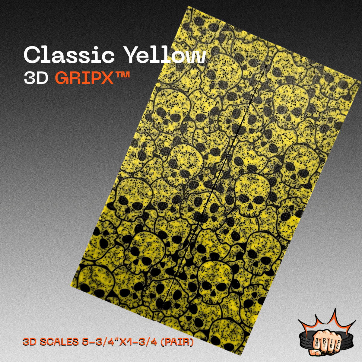 Classic Yellow GripX - Grip-Tec™ Composites - Panel (5-1/2"x3-1/2")