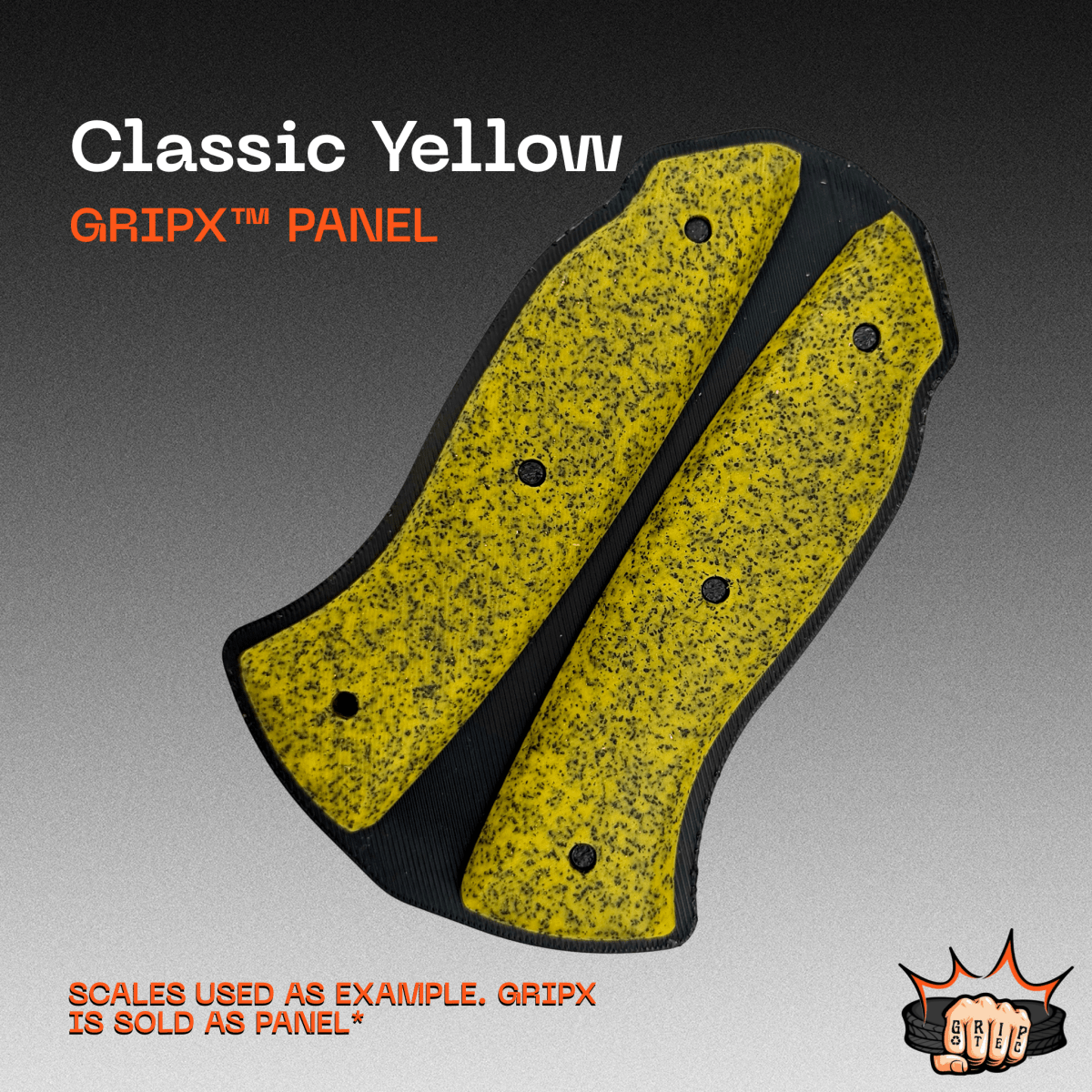 Classic Yellow GripX - Grip-Tec™ Composites - Panel (5-1/2"x3-1/2")