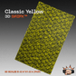 Classic Yellow GripX - Grip-Tec™ Composites - 3D Scales (Pair 5-3/4"x1-3/4"x5/16")