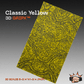 Classic Yellow GripX - Grip-Tec™ Composites - 3D Scales (Pair 5-3/4"x1-3/4"x5/16")