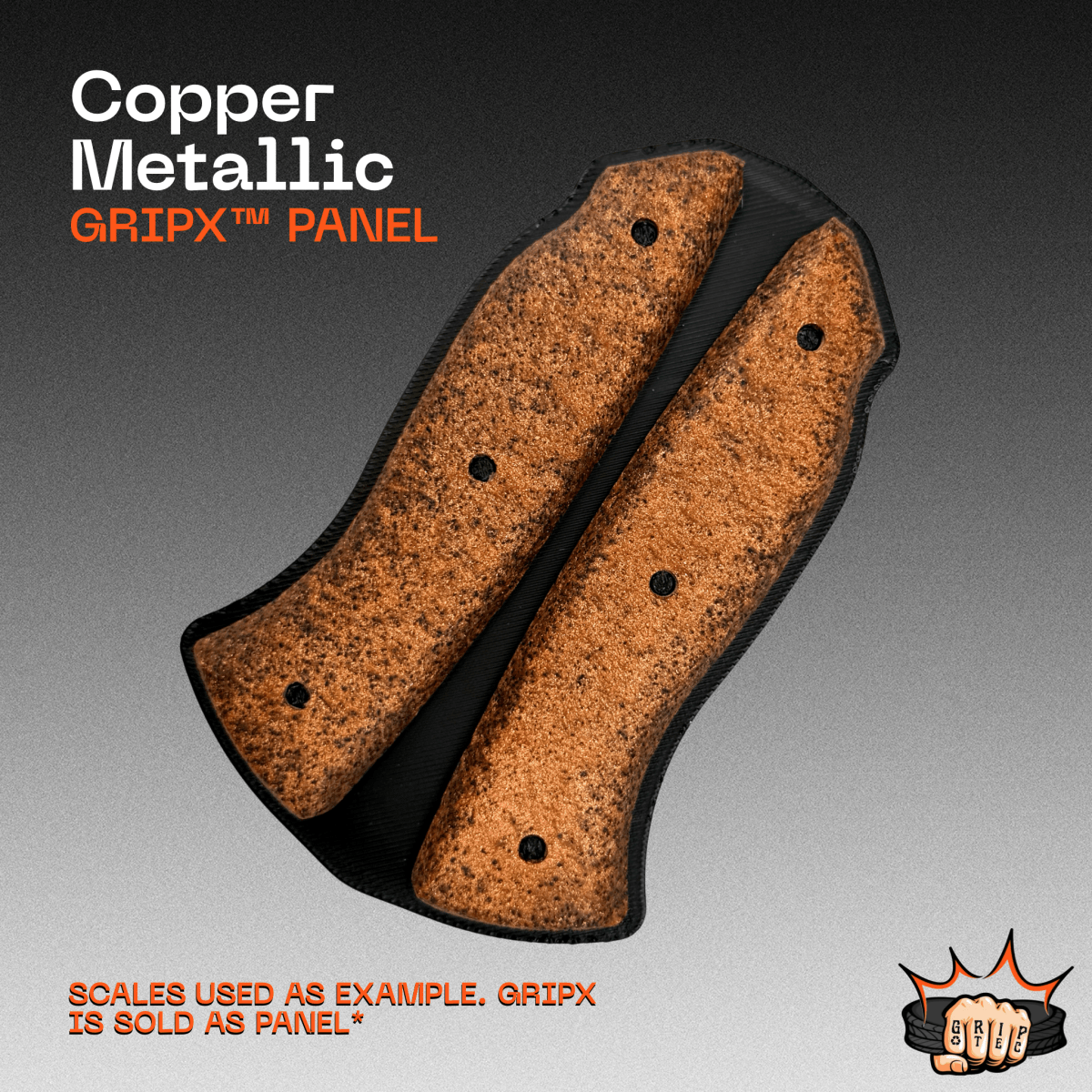 Copper Metallic GripX - Grip-Tec™ Composites - Panel (5-1/2"x3-1/2")