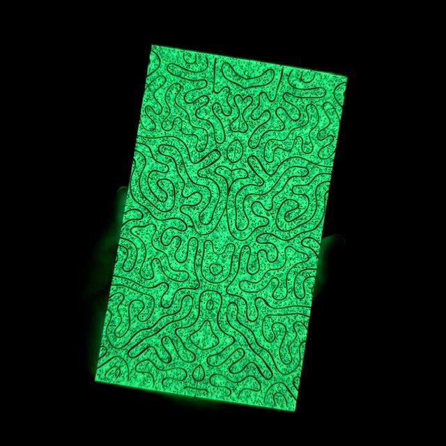 Custom Shop 3D GripX™ - Brain Coral - Green Glow GripX™ with Black Matrix - Grip - Tec™ Composites - 