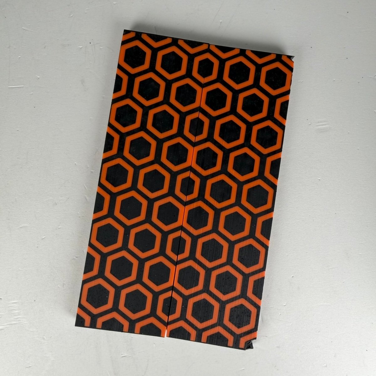 Custom Shop 3D GripX™ - Hex - Black Grip - Tec™ with Blaze Orange Matrix - Grip - Tec™ Composites - 