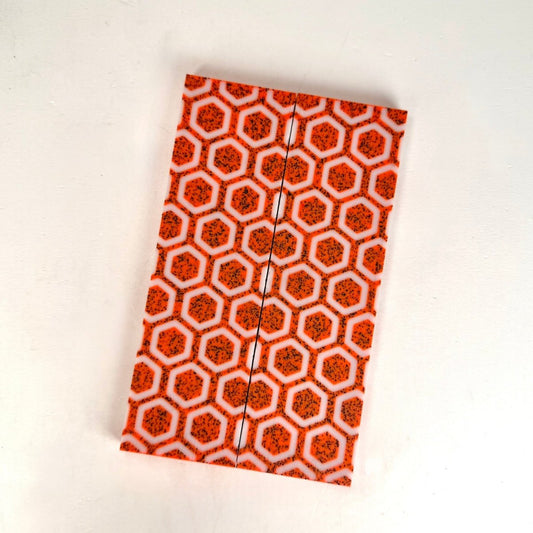 Custom Shop 3D GripX™ - Hex - Blaze Orange Grip - Tec™ with White Matrix - Grip - Tec™ Composites - 