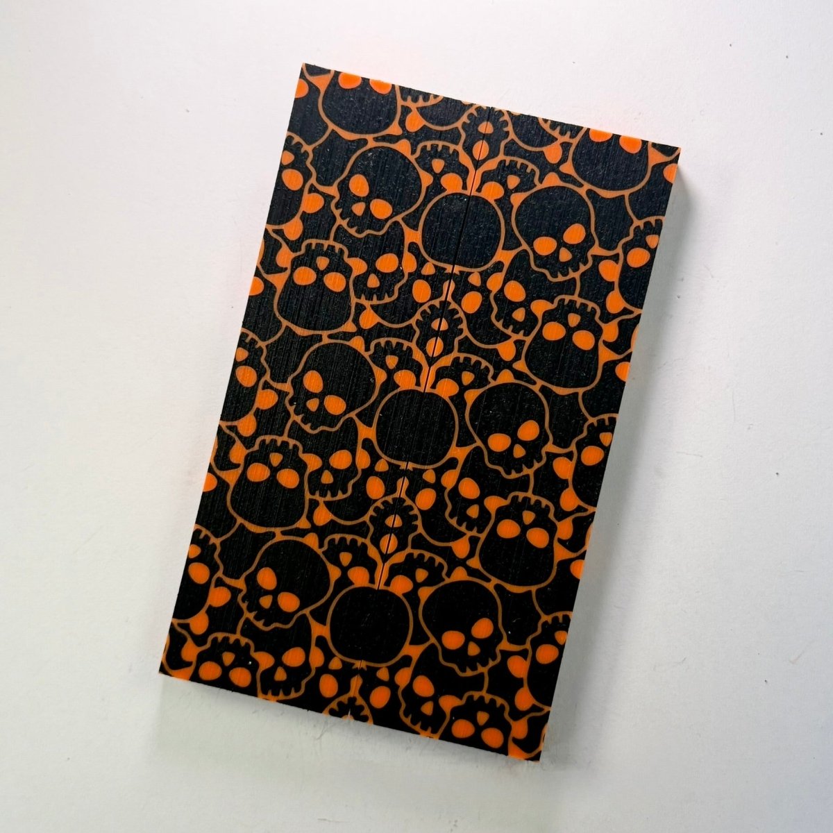 Custom Shop 3D GripX™ - Skully - Fluorescent Orange with Black GripX™ Fill - Grip-Tec™ Composites -