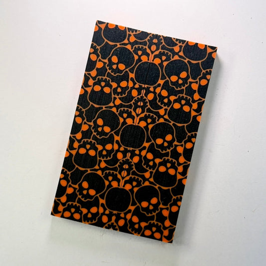Custom Shop 3D GripX™ - Skully - Fluorescent Orange with Black GripX™ Fill - Grip-Tec™ Composites -