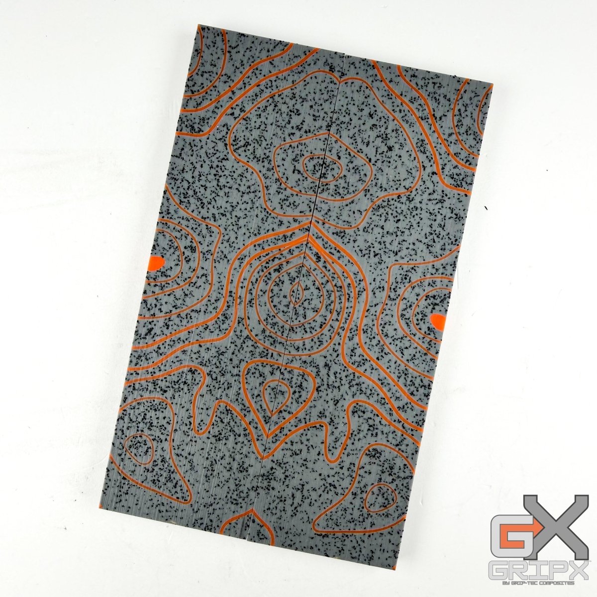 Custom Shop 3D GripX™ - Topo - Orange with Grey GripX™ Fill - Grip - Tec™ Composites - 