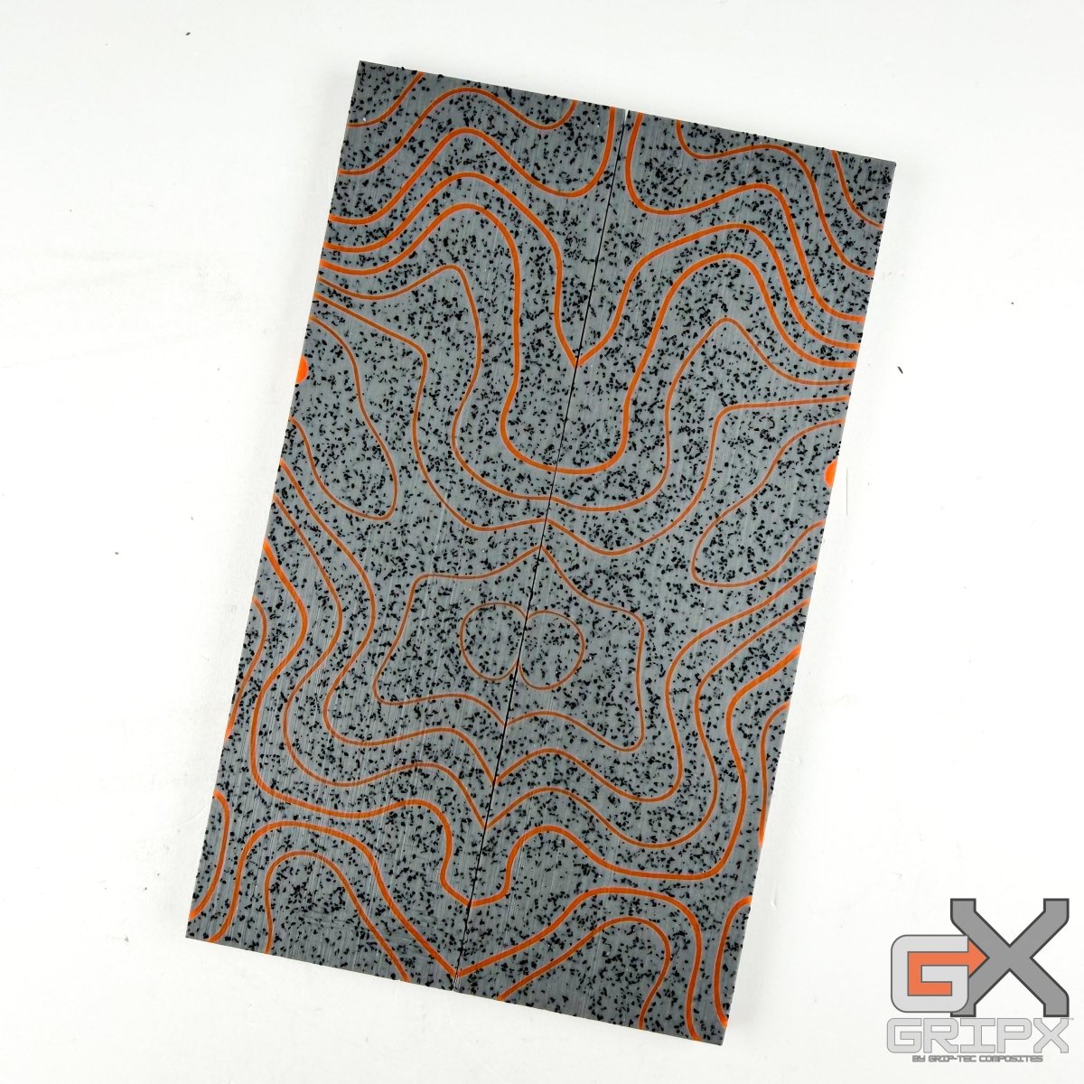 Custom Shop 3D GripX™ - Topo - Orange with Grey GripX™ Fill - Grip - Tec™ Composites - 